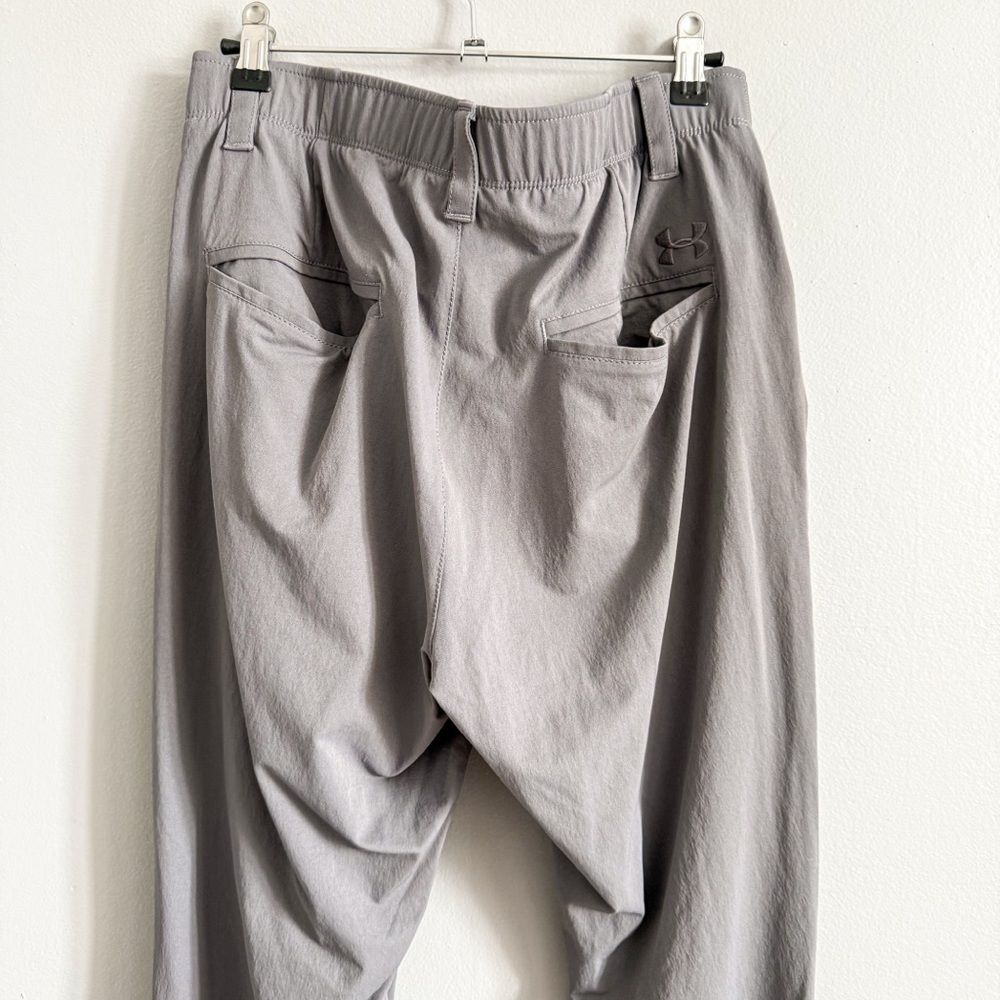 Under Armour Golf Pants Mens 32x32 Gray Performance Stretch Loose Fit Athletic - Picture 5 of 5